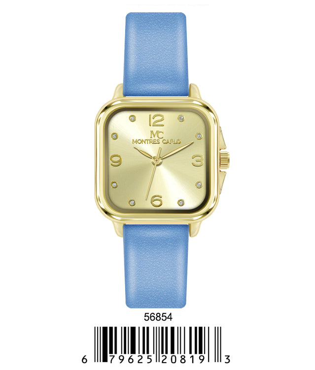 5685 - Faux Leather band watch