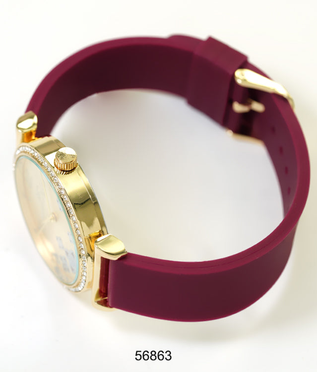 5686-Montres Carlo Silicon Band Watch