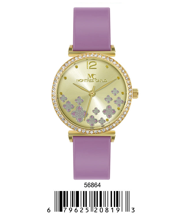 5686-Montres Carlo Silicon Band Watch