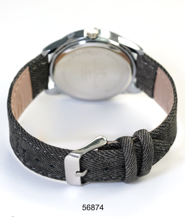 5687 - Faux Leather band watch