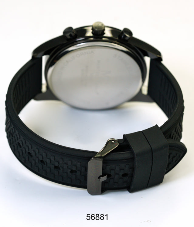 5688-Montres Carlo Silicon Band Watch