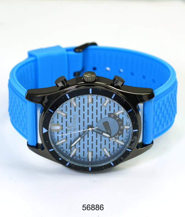 5688-Montres Carlo Silicon Band Watch