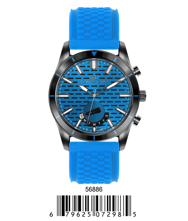 5688-Montres Carlo Silicon Band Watch