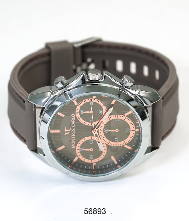 5689-Montres Carlo Silicon Band Watch