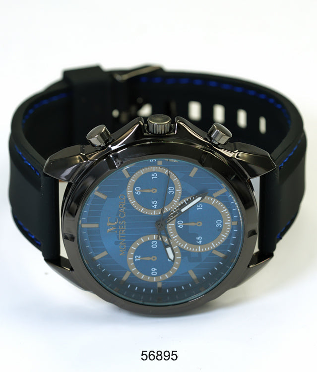 5689-Montres Carlo Silicon Band Watch