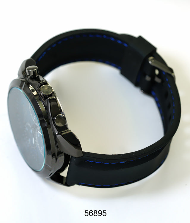 5689-Montres Carlo Silicon Band Watch