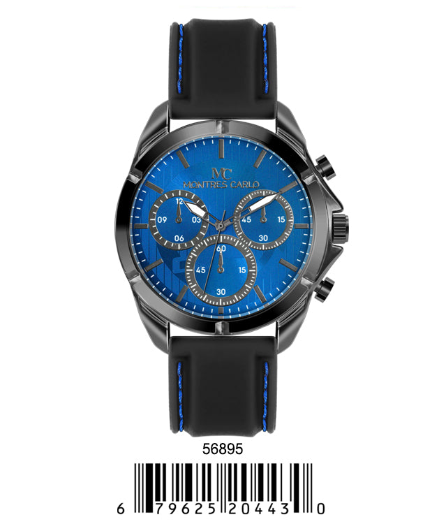 5689-Montres Carlo Silicon Band Watch