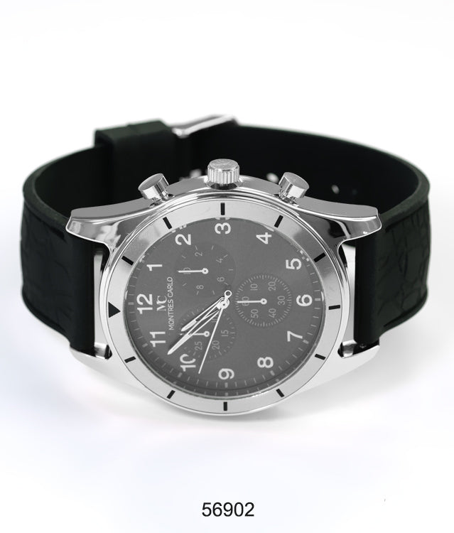 5690-Montres Carlo Silicon Band Watch