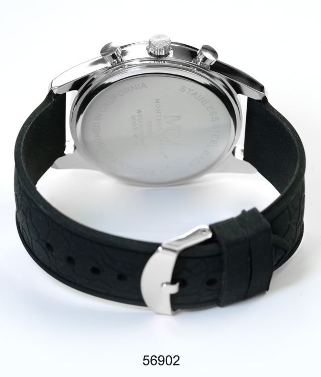 5690-Montres Carlo Silicon Band Watch