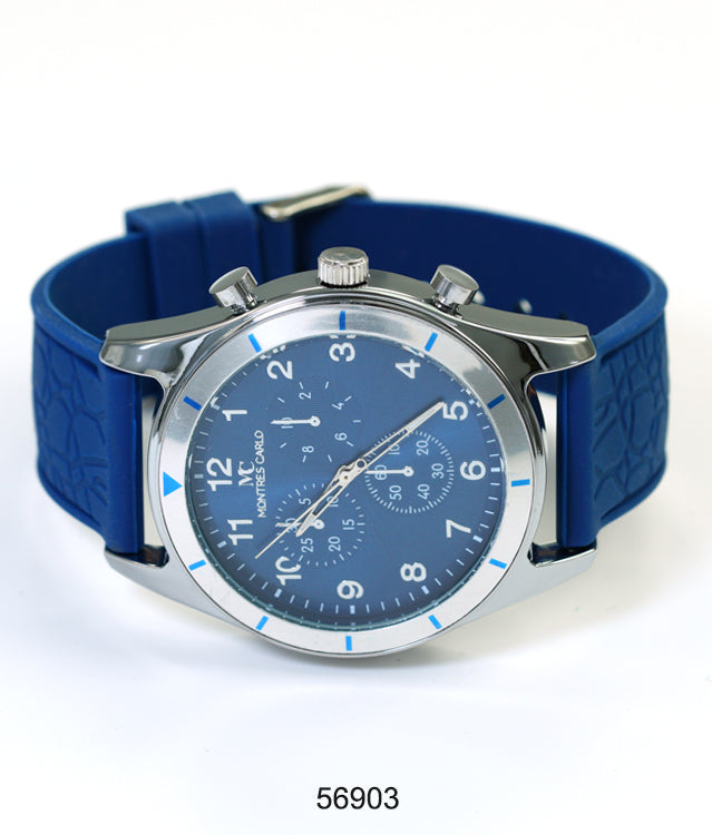 5690-Montres Carlo Silicon Band Watch