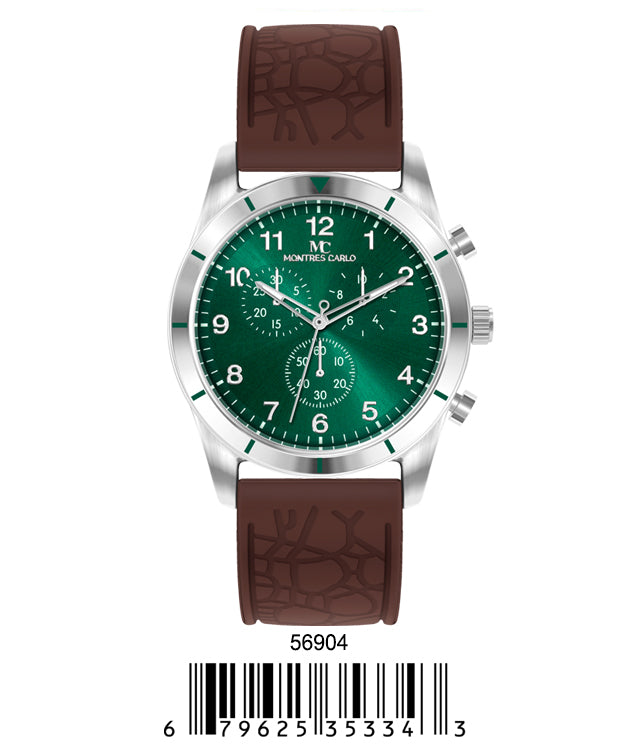 5690-Montres Carlo Silicon Band Watch