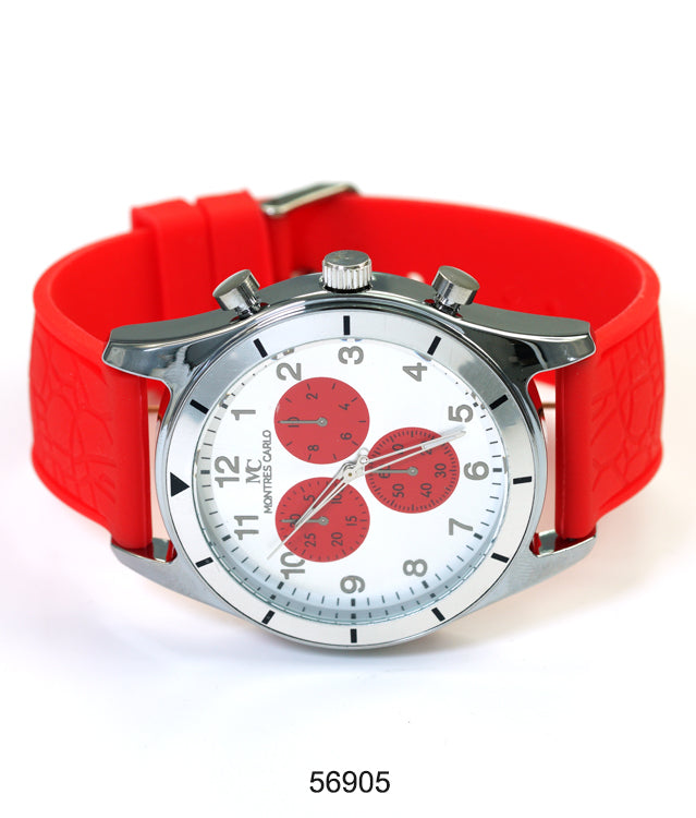 5690-Montres Carlo Silicon Band Watch