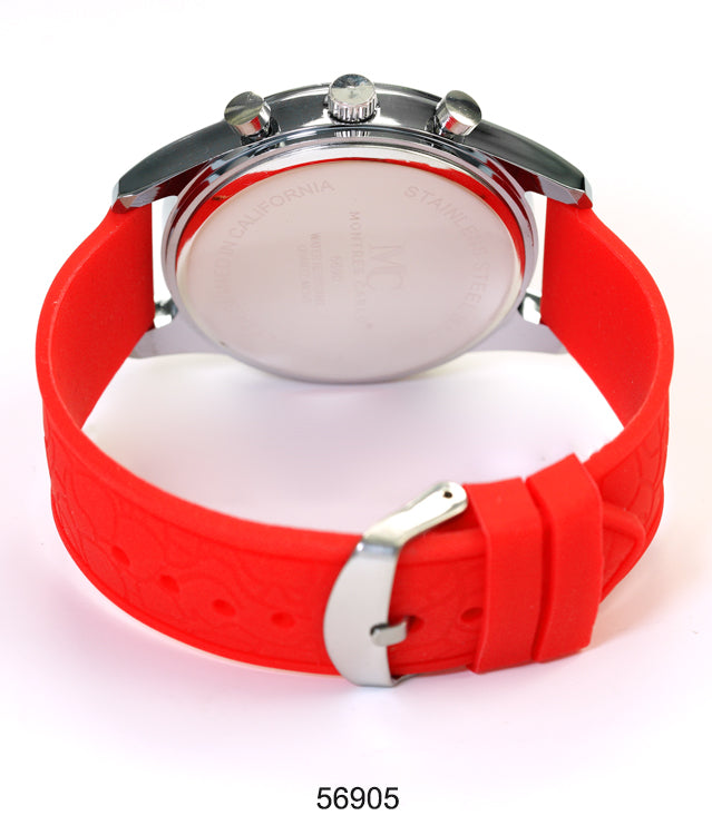 5690-Montres Carlo Silicon Band Watch