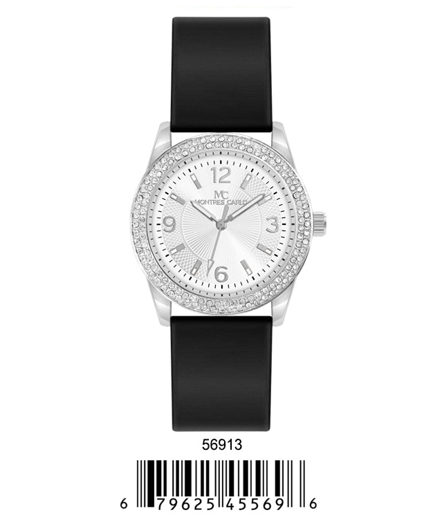 5691-Montres Carlo Silicon Band Watch