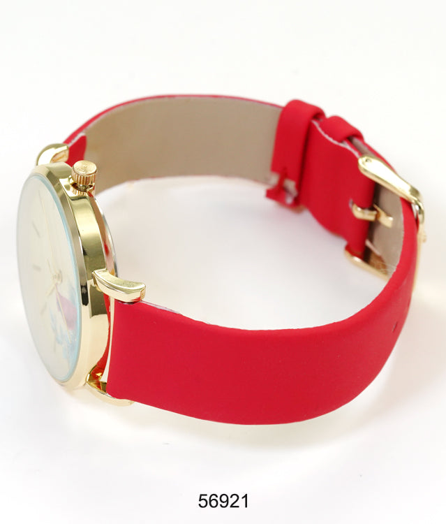 5692-Montres Carlo Faux Leather Band Watch