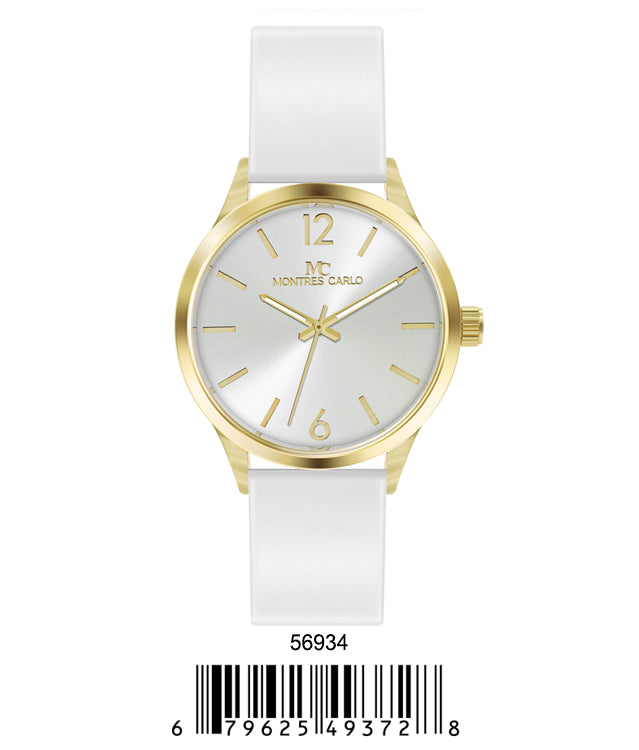 5693-Montres Carlo Silicon Band Watch