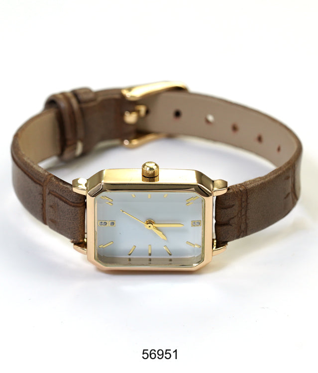 5695 - Faux Leather band watch