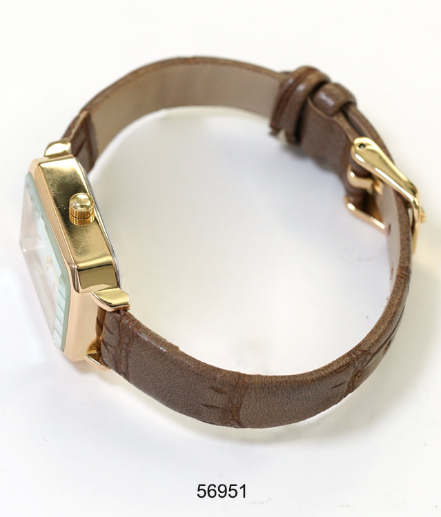 5695 - Faux Leather band watch