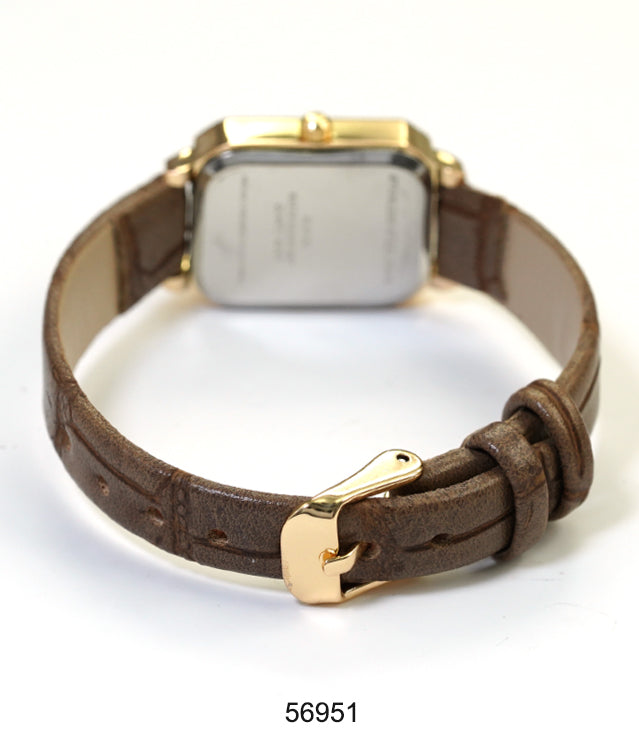 5695 - Faux Leather band watch