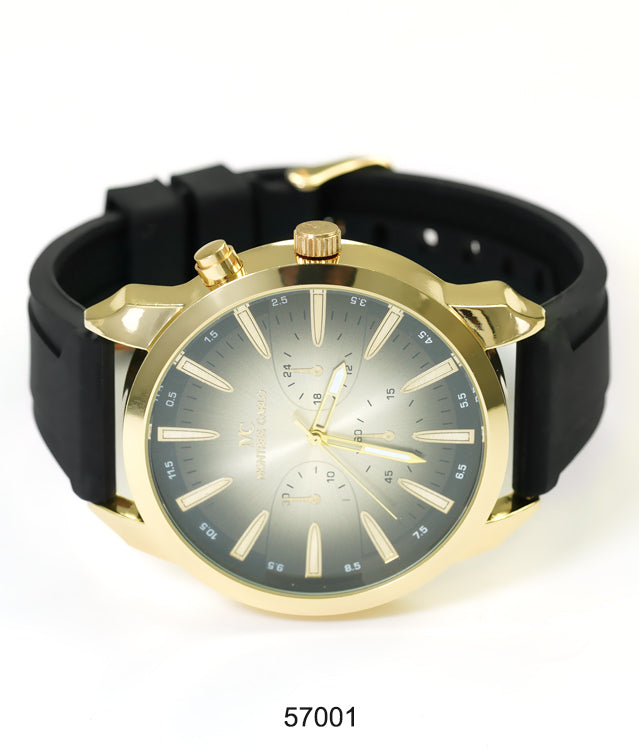 5700-Montres Carlo Silicon Band Watch