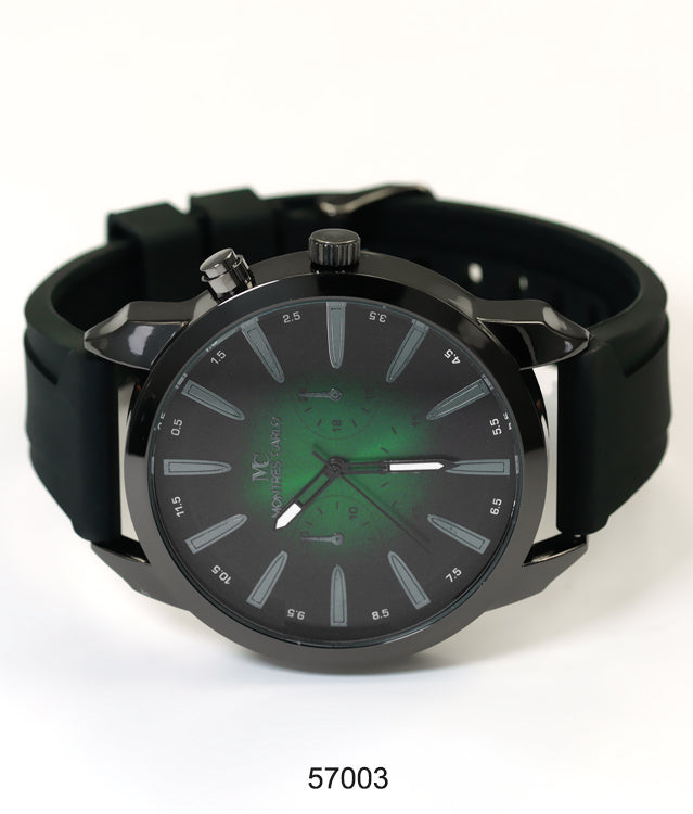 5700-Montres Carlo Silicon Band Watch