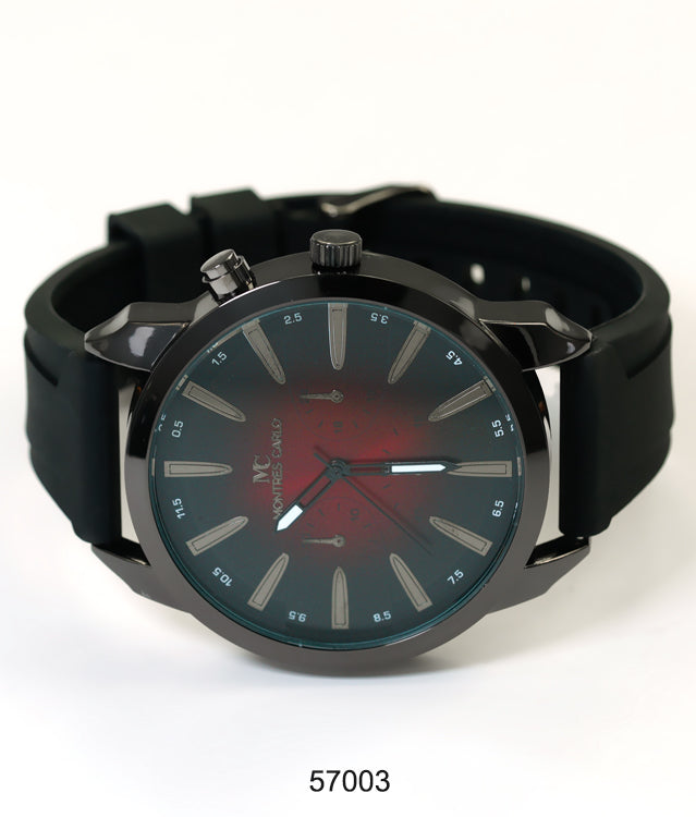 5700-Montres Carlo Silicon Band Watch