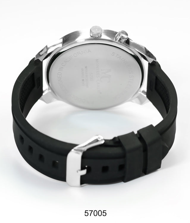 5700-Montres Carlo Silicon Band Watch
