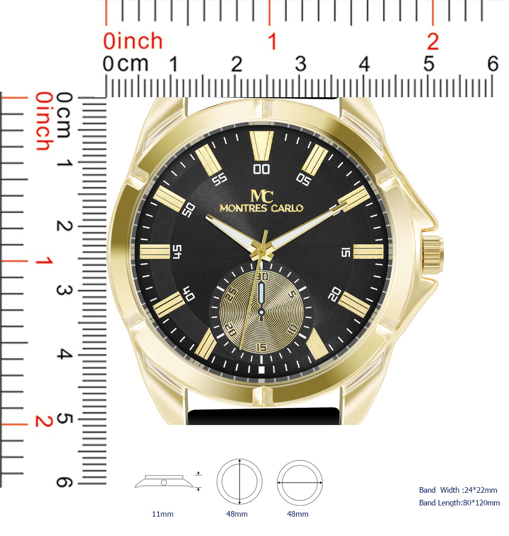 5703-Montres Carlo Silicon Band Watch