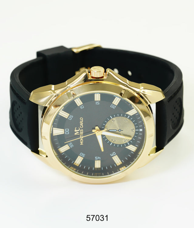 5703-Montres Carlo Silicon Band Watch