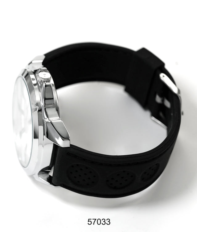 5703-Montres Carlo Silicon Band Watch