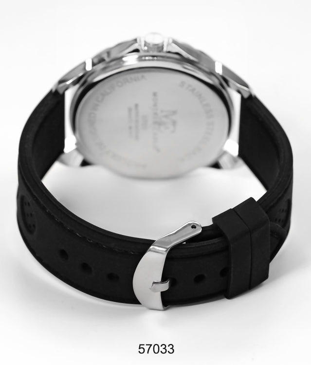 5703-Montres Carlo Silicon Band Watch