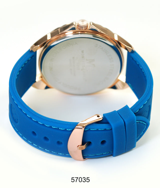 5703-Montres Carlo Silicon Band Watch