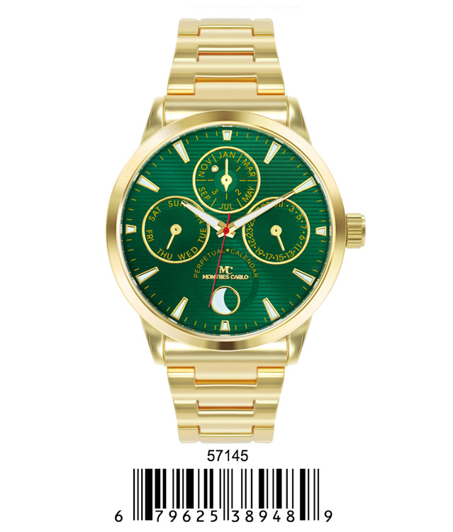 5714-Montres Carlo Metal Band Watch