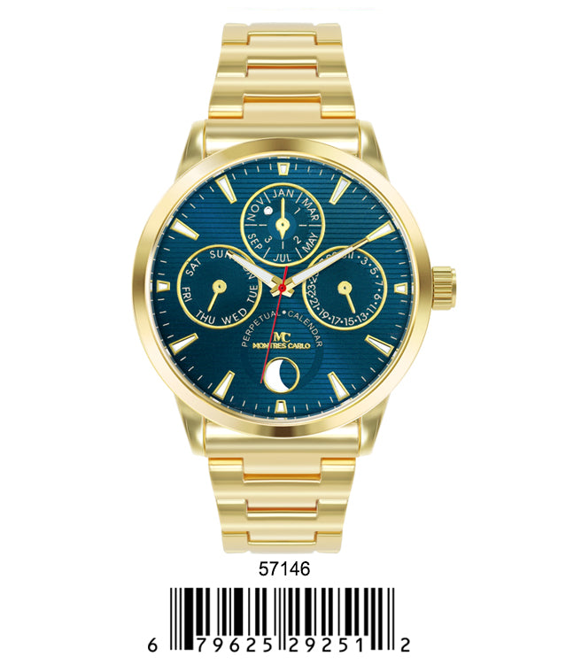 5714-Montres Carlo Metal Band Watch