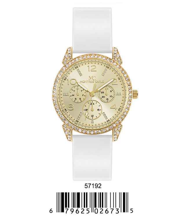 5719-Montres Carlo Silicon Band Watch