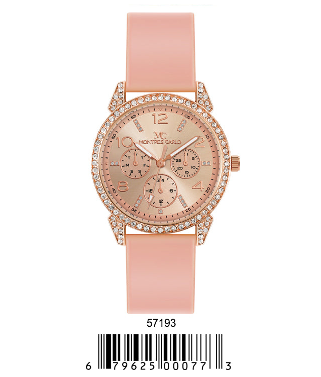 5719-Montres Carlo Silicon Band Watch