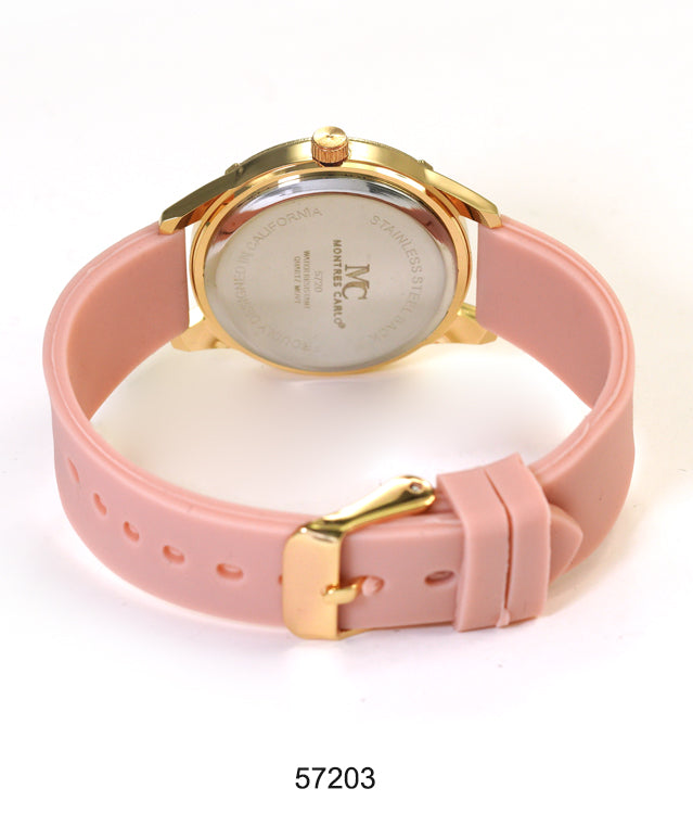 5720-Montres Carlo Silicon Band Watch