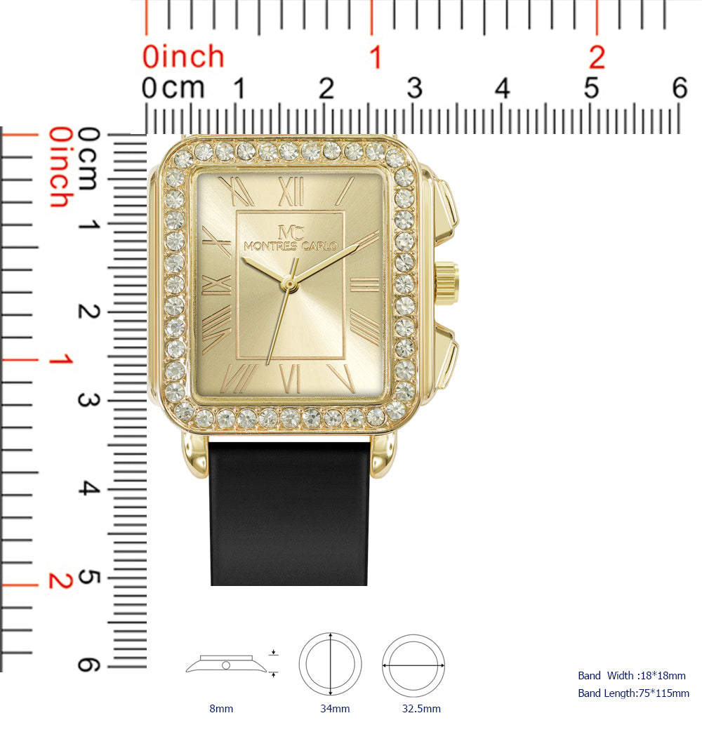 5721-Montres Carlo Silicon Band Watch