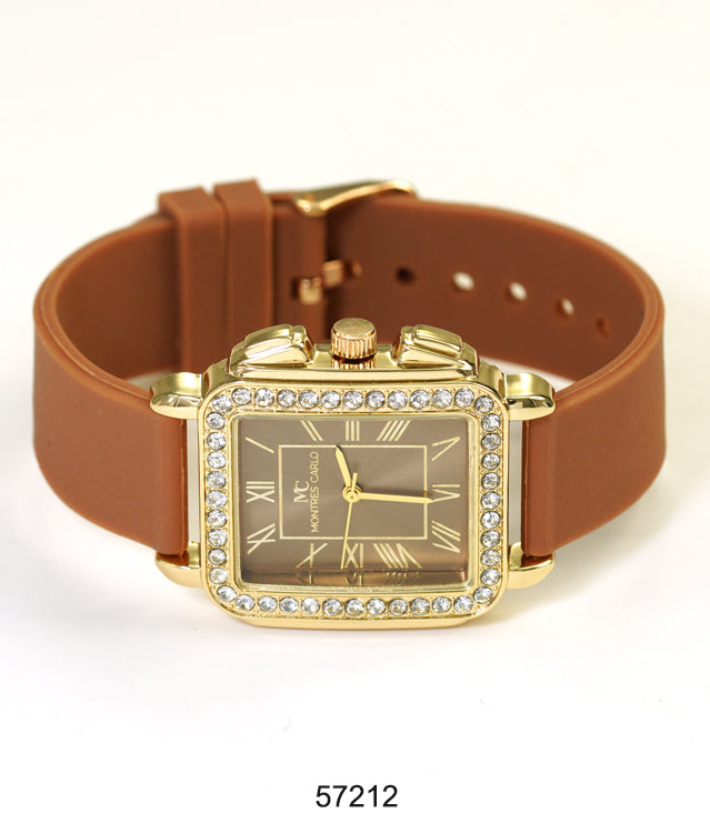 5721-Montres Carlo Silicon Band Watch