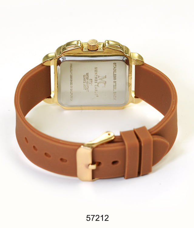 5721-Montres Carlo Silicon Band Watch