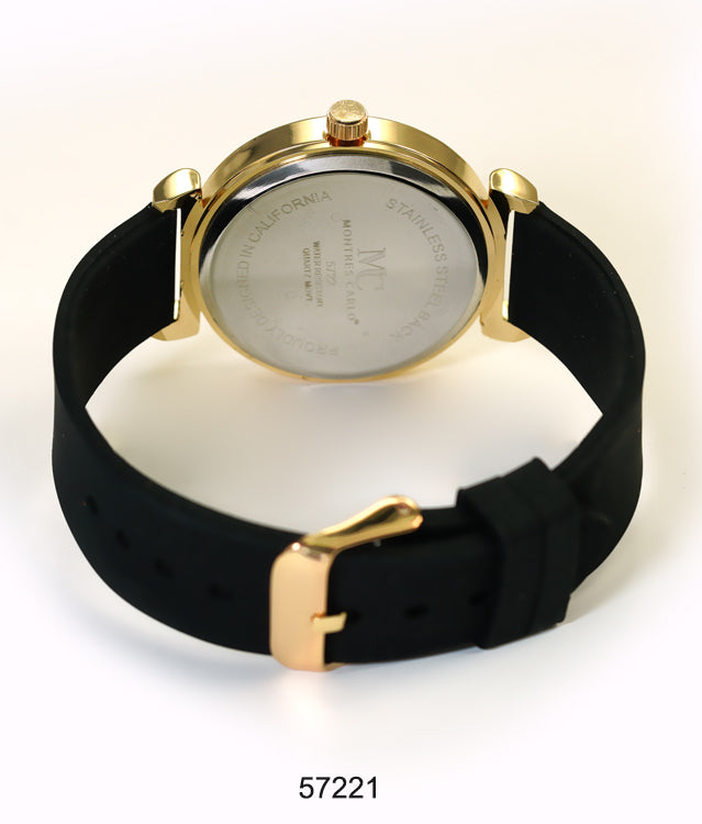 5722-Montres Carlo Silicon Band Watch