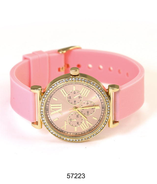 5722-Montres Carlo Silicon Band Watch