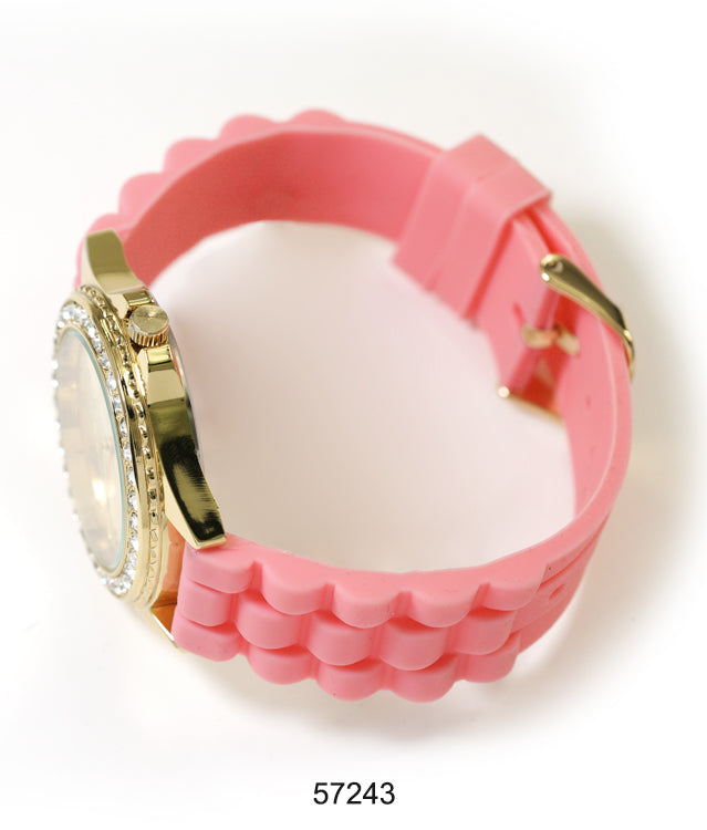 5724-Montres Carlo Silicon Band Watch