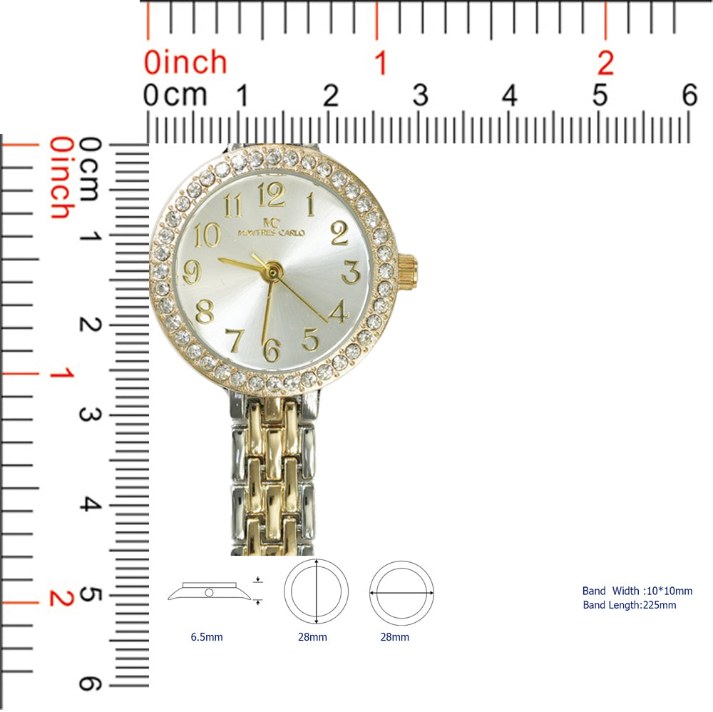 5739-JB - Montres Carlo Jewlery Gift Box with Metal Watch