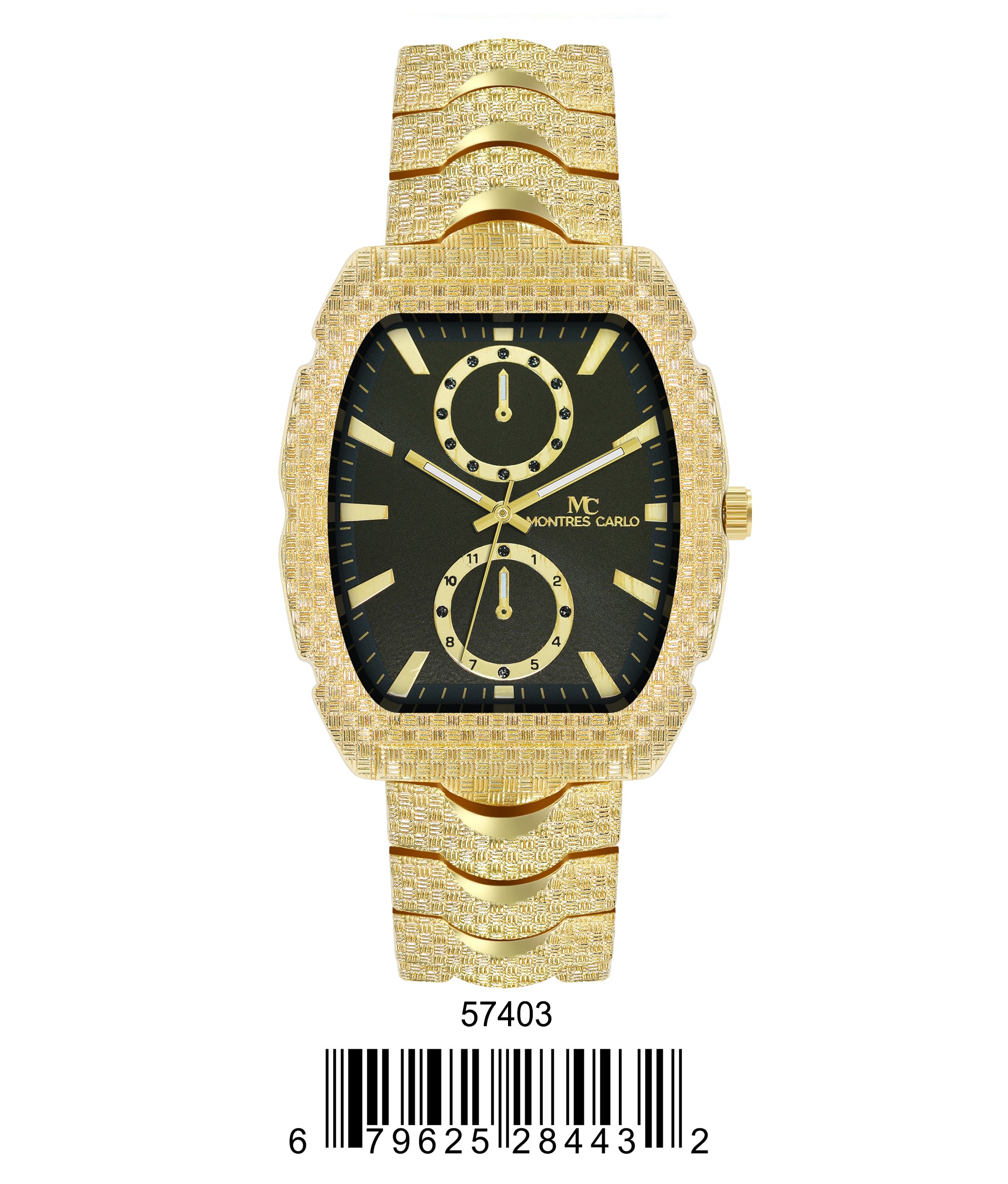 5740-Montres Carlo Metal Band Watch