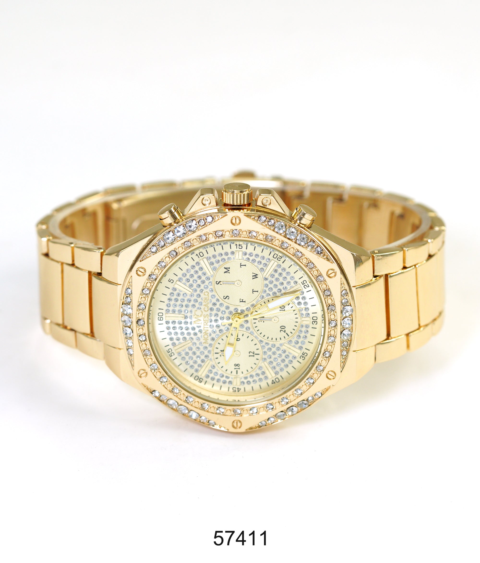5741-Montres Carlo Metal Band Watch