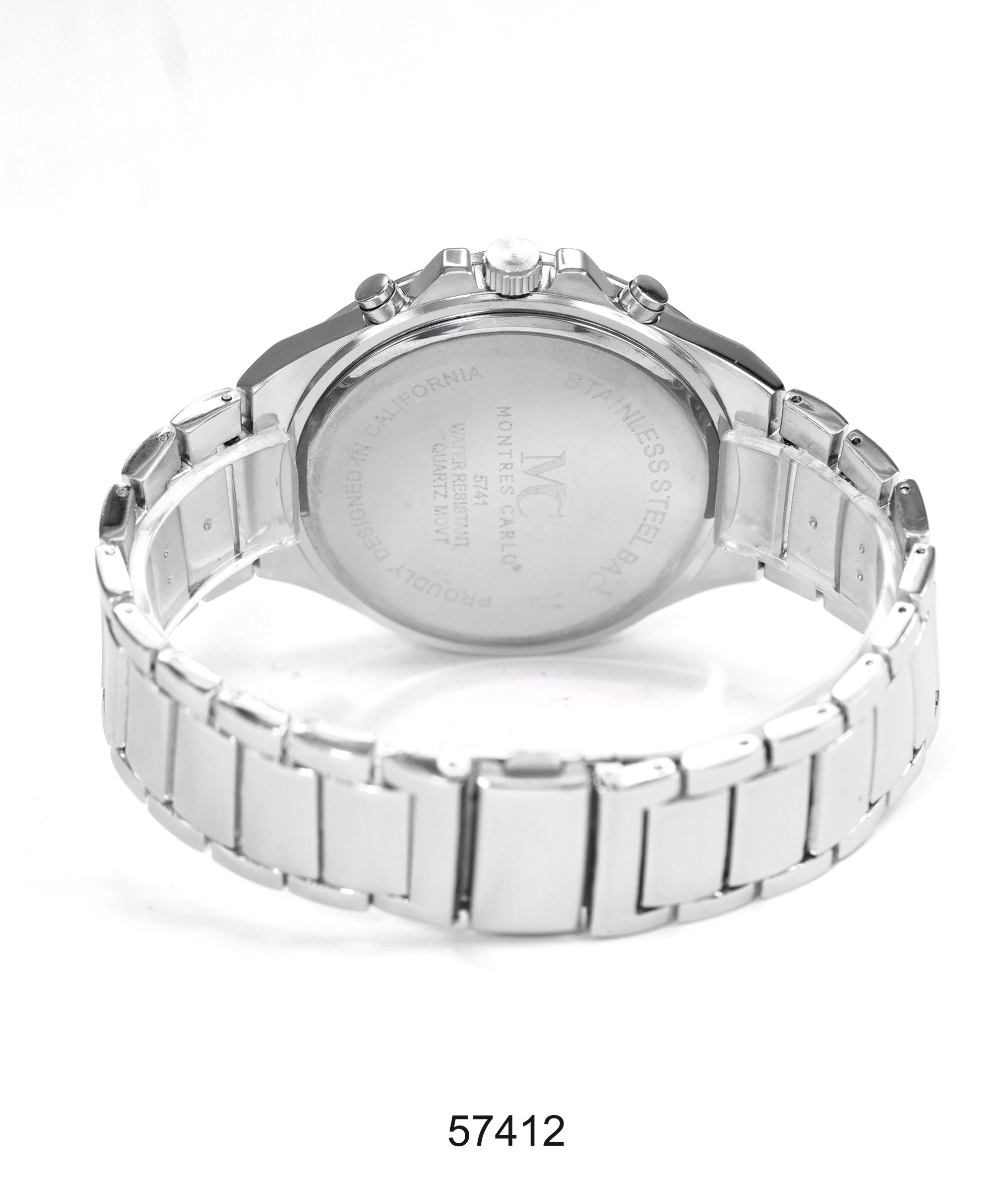 5741-Montres Carlo Metal Band Watch