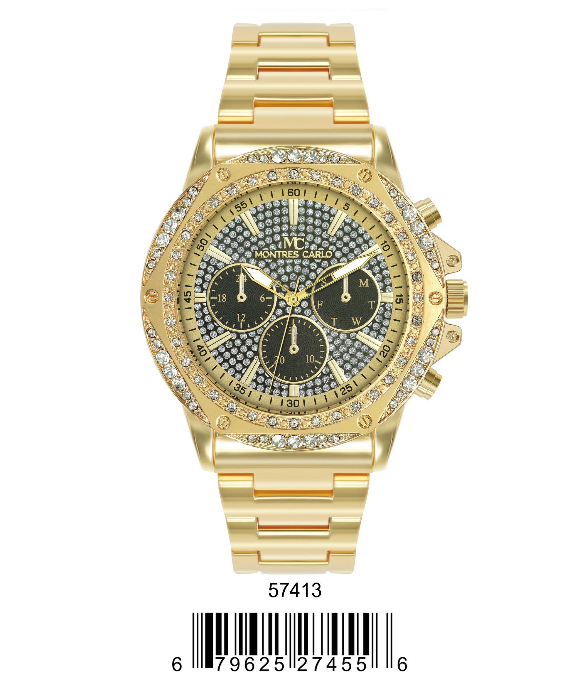 5741-Montres Carlo Metal Band Watch