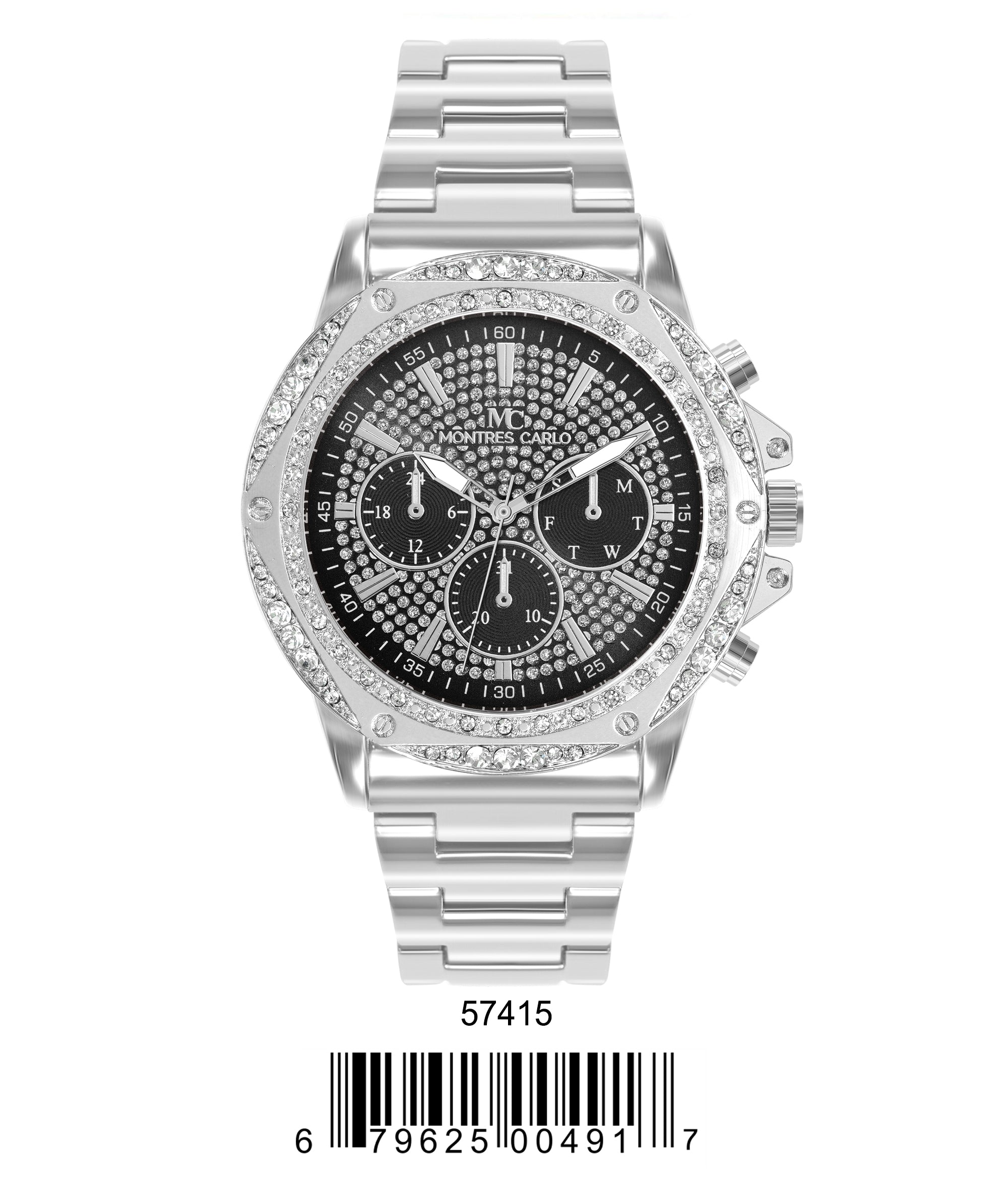 5741-Montres Carlo Metal Band Watch