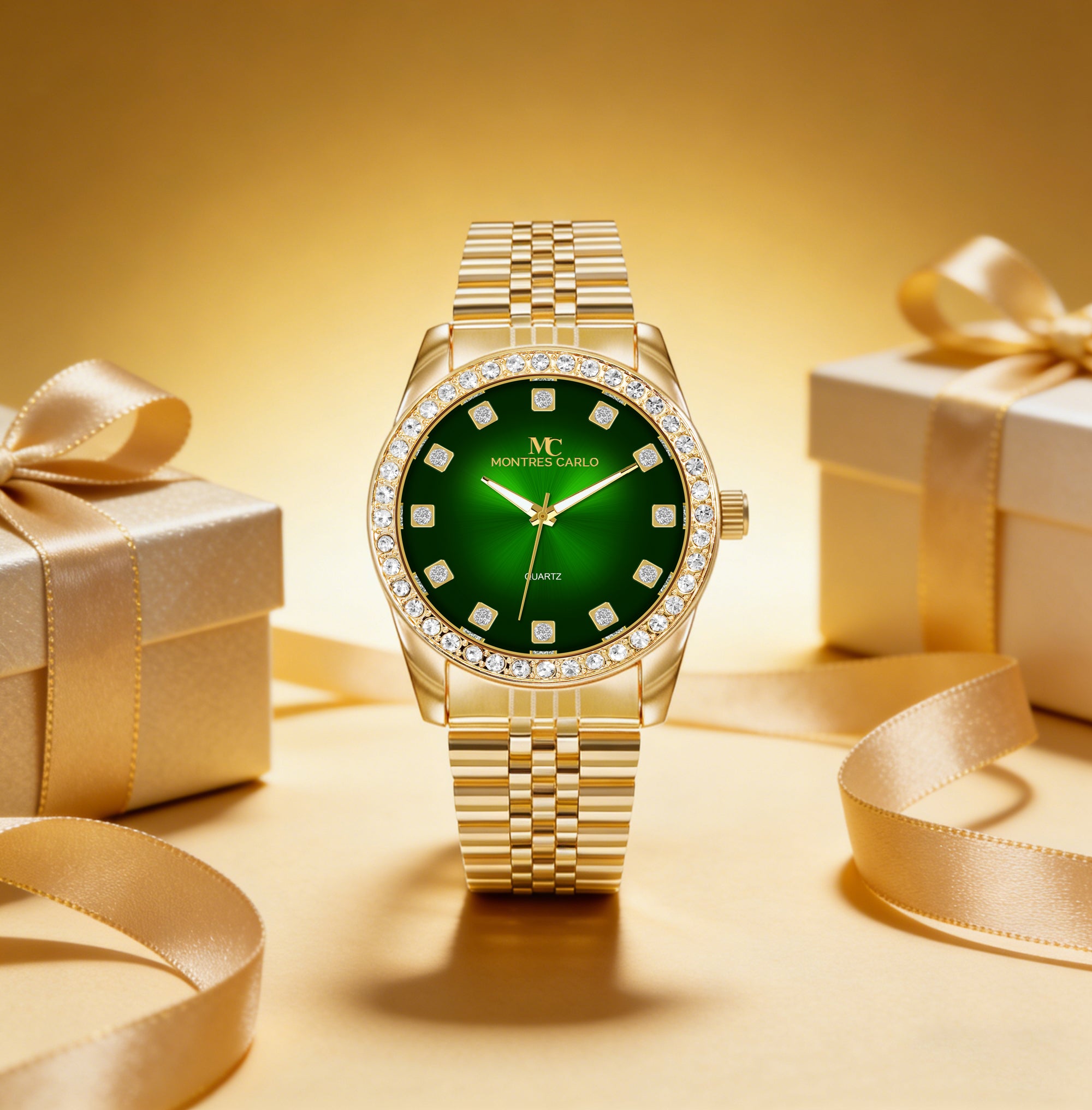 5742-Montres Carlo Metal Band Watch